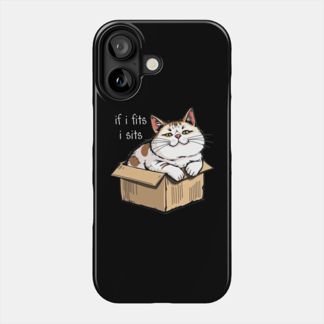 Fat Cat in a Box Phone Case by Pete the Cat Guy