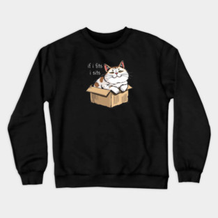 Fat Cat in a Box Crewneck Sweatshirt