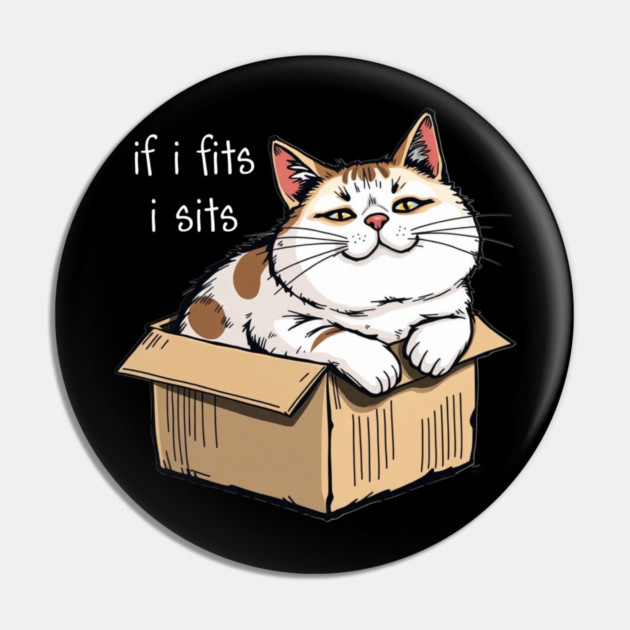 Fat Cat in a Box Pin by Pete the Cat Guy
