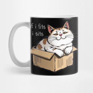 Fat Cat in a Box Mug