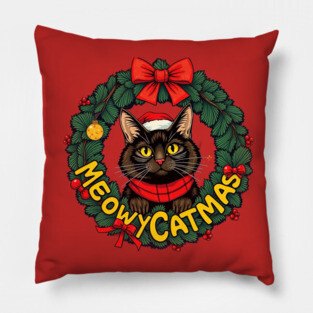 Meowy Catmas Pillow