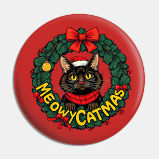 Meowy Catmas Pin