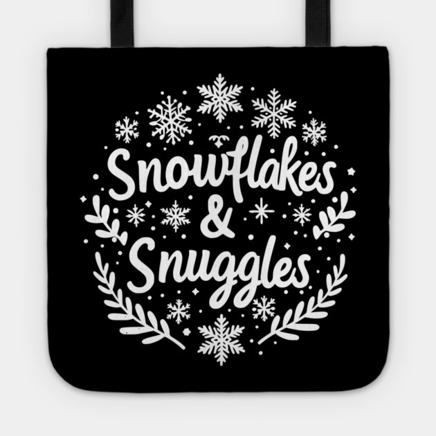 Snowflakes and Snuggles Tote by Frank Ring