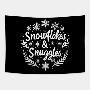 Snowflakes and Snuggles Tapestry