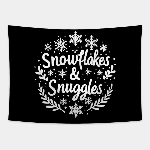 Snowflakes and Snuggles Tapestry by Frank Ring