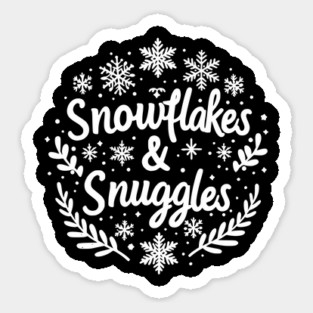 Snowflakes and Snuggles Sticker