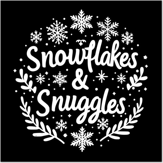 Snowflakes and Snuggles Wall Art by Frank Ring
