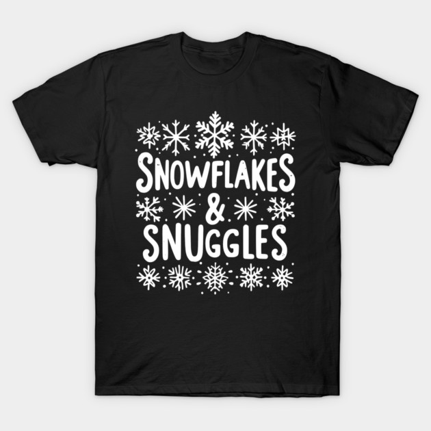 Snowflakes and Snuggles T-Shirt by Frank Ring