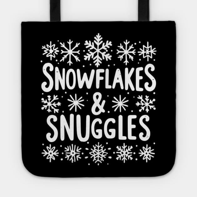 Snowflakes and Snuggles Tote by Frank Ring