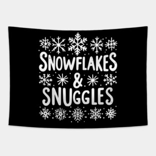 Snowflakes and Snuggles Tapestry