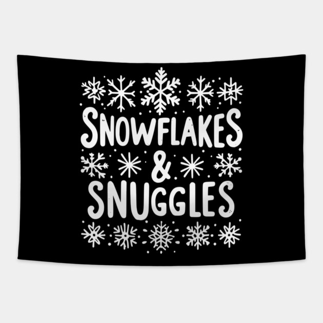 Snowflakes and Snuggles Tapestry by Frank Ring