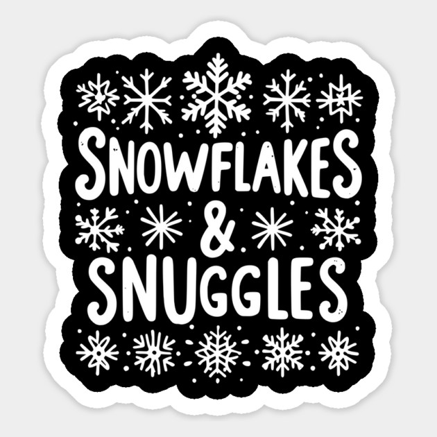 Snowflakes and Snuggles Magnet by Frank Ring