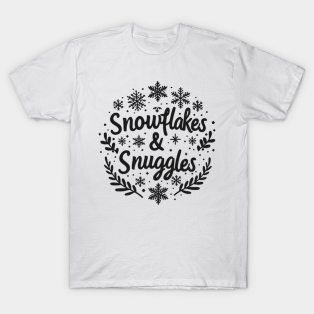 Snowflakes and Snuggles T-Shirt by Frank Ring