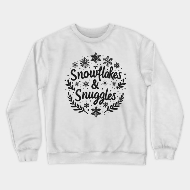 Snowflakes and Snuggles Crewneck Sweatshirt by Frank Ring