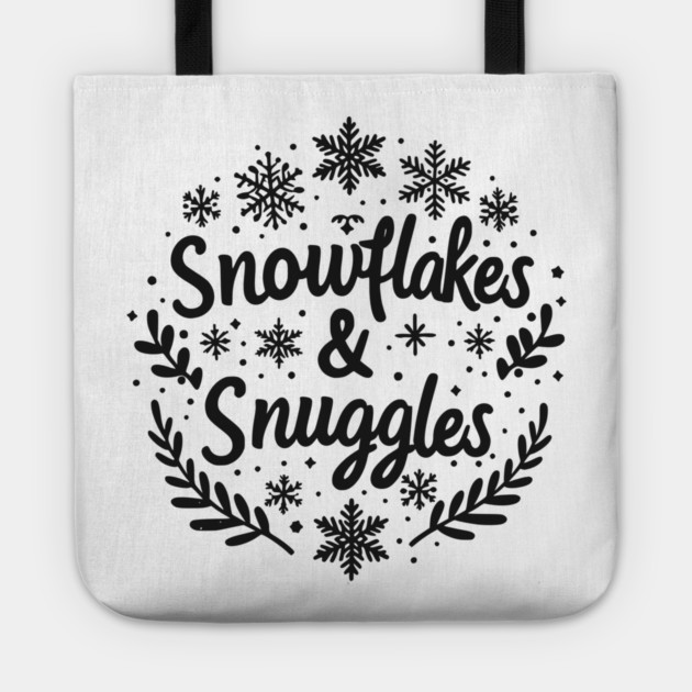 Snowflakes and Snuggles Tote by Frank Ring