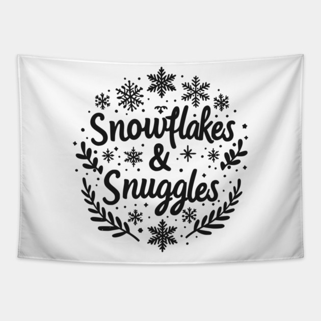 Snowflakes and Snuggles Tapestry by Frank Ring