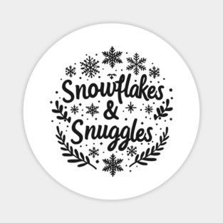 Snowflakes and Snuggles Magnet