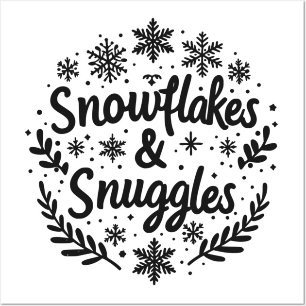 Snowflakes and Snuggles Wall Art by Frank Ring