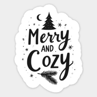Merry and Cozy Sticker