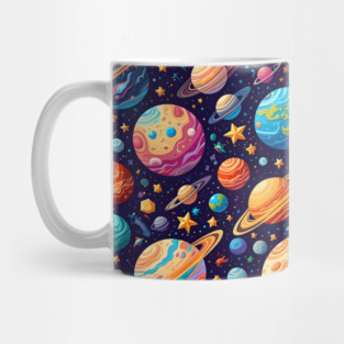 Bold Celestial Planets Mug