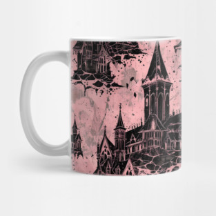 Pink Gothic Grunge Architecture Mug
