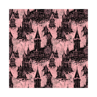 Pink Gothic Grunge Architecture T-Shirt