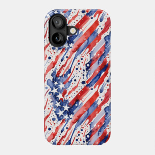 American Patriotic Flag Design Phone Case