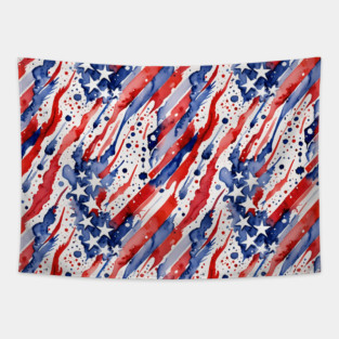 American Patriotic Flag Design Tapestry