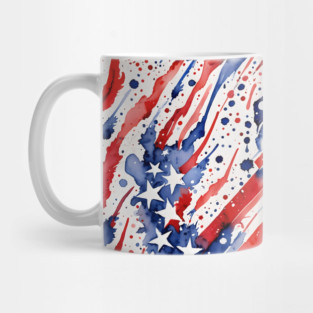 American Patriotic Flag Design Mug