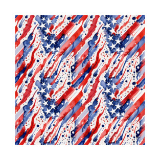 American Patriotic Flag Design T-Shirt
