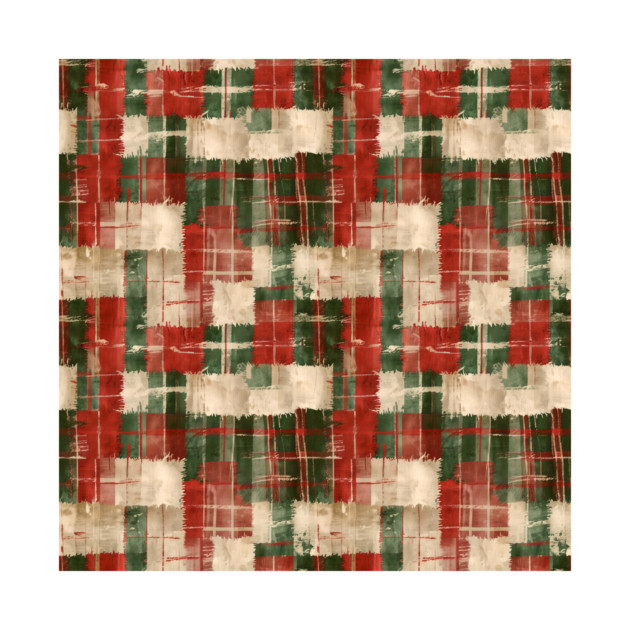 Grunge Christmas Plaid by gjsart