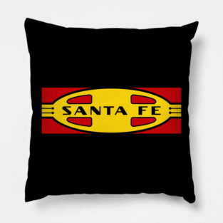 Vintage Santa Fe Railroad Logo - Long Pillow