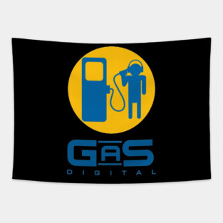 Gas Digital Full Color Logo Tapestry