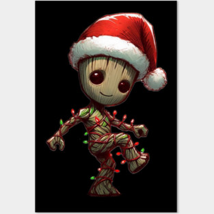 Groot on Christmas Posters and Art