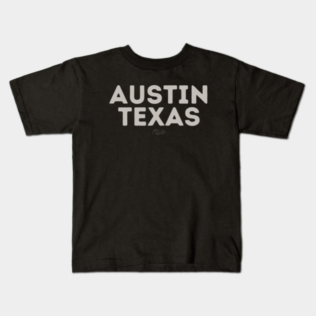 Austin Texas Kids T-Shirt by Timeless Chaos