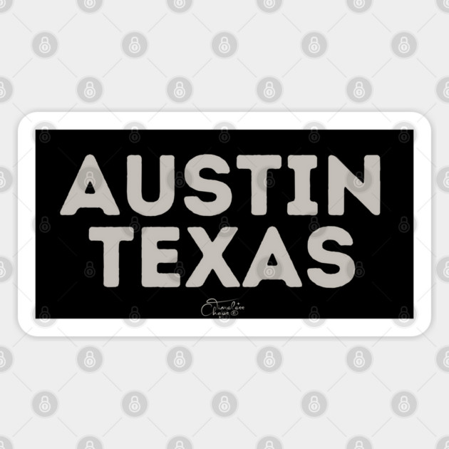 Austin Texas Sticker by Timeless Chaos
