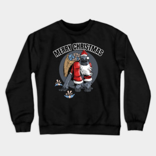 The Christmas gorilla Crewneck Sweatshirt