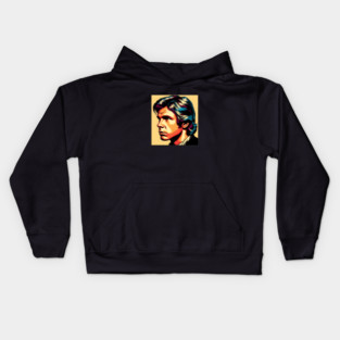 Han Solo Portrait artwork Kids Hoodie