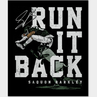 Saquon Barkley Philadelphia Run it Back Posters and Art