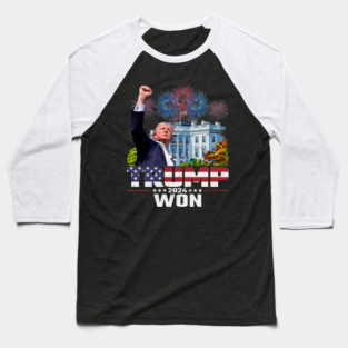 Trump We Won Wins Inauguration 47 US President 2025 Election Baseball T-Shirt