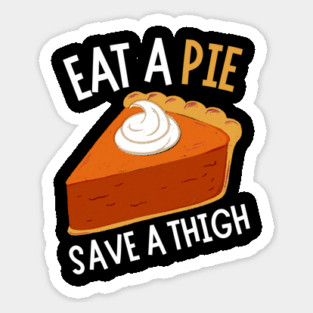 Thanksgiving Pumpkin Pie Vegan Sticker