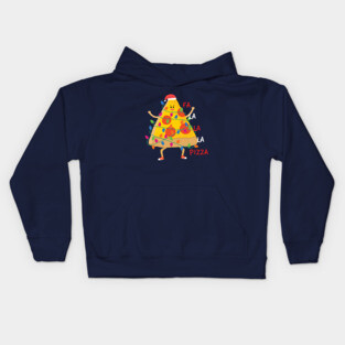 Christmas Pizza Sings Kids Hoodie