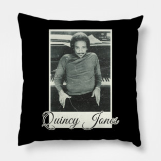 retro vintage quincy jones Pillow