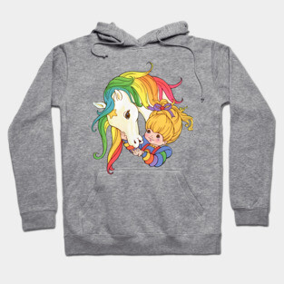 Rainbow Brite And Unicorn Hoodie