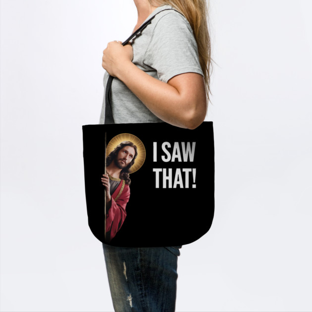 I Saw That - Jesus Looking by Silly Me Studio