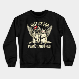 justice for peanut and fred vintage Crewneck Sweatshirt