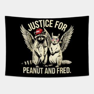 justice for peanut and fred vintage Tapestry