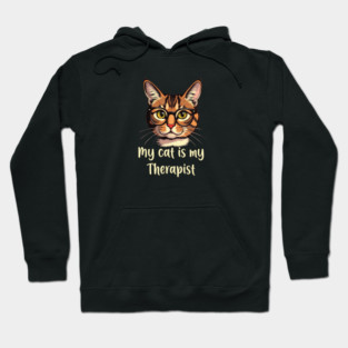 My Cat is my Therapist Hoodie