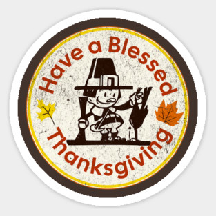 Vintage Thanksgiving Have a Blessed Thanksgiving Magnet