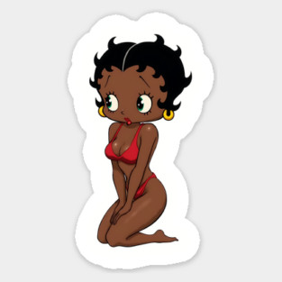 Betty Boop - Bikini - Black Girl Magic Magnet